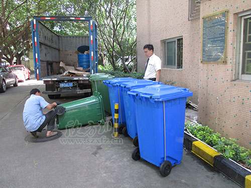 新增塑料分類垃圾桶！牛市東西路“美顏”